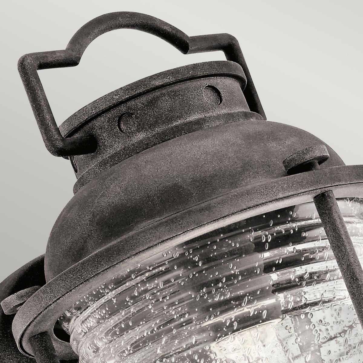 Ashland Bay Light Medium Wall Lantern in Weathered Zinc