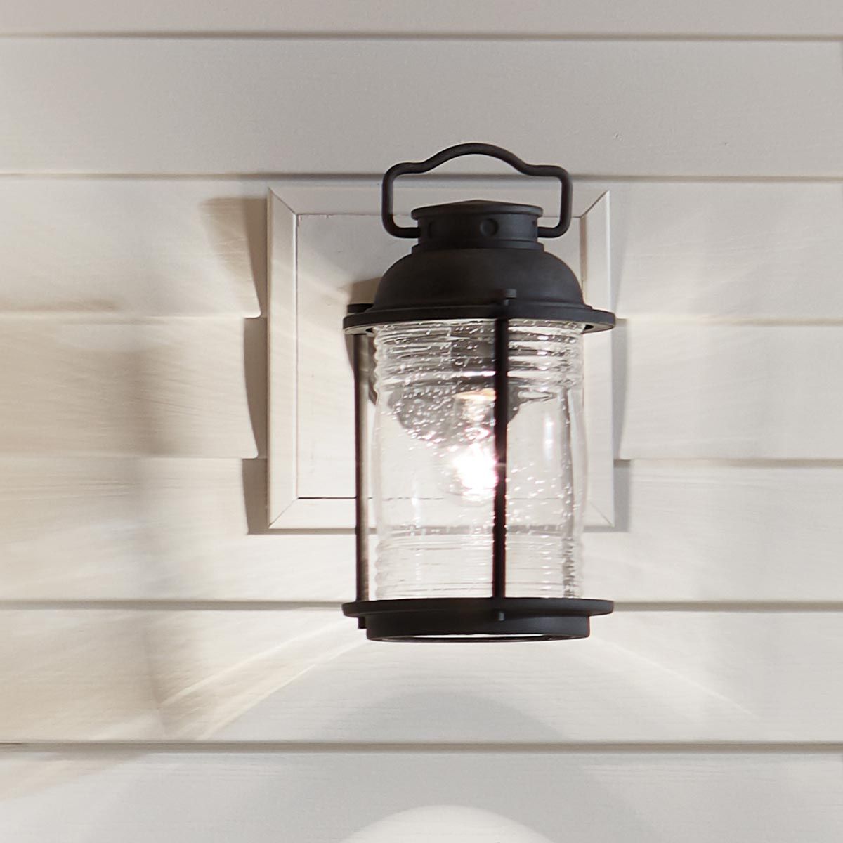 Ashland Bay Light Medium Wall Lantern in Weathered Zinc