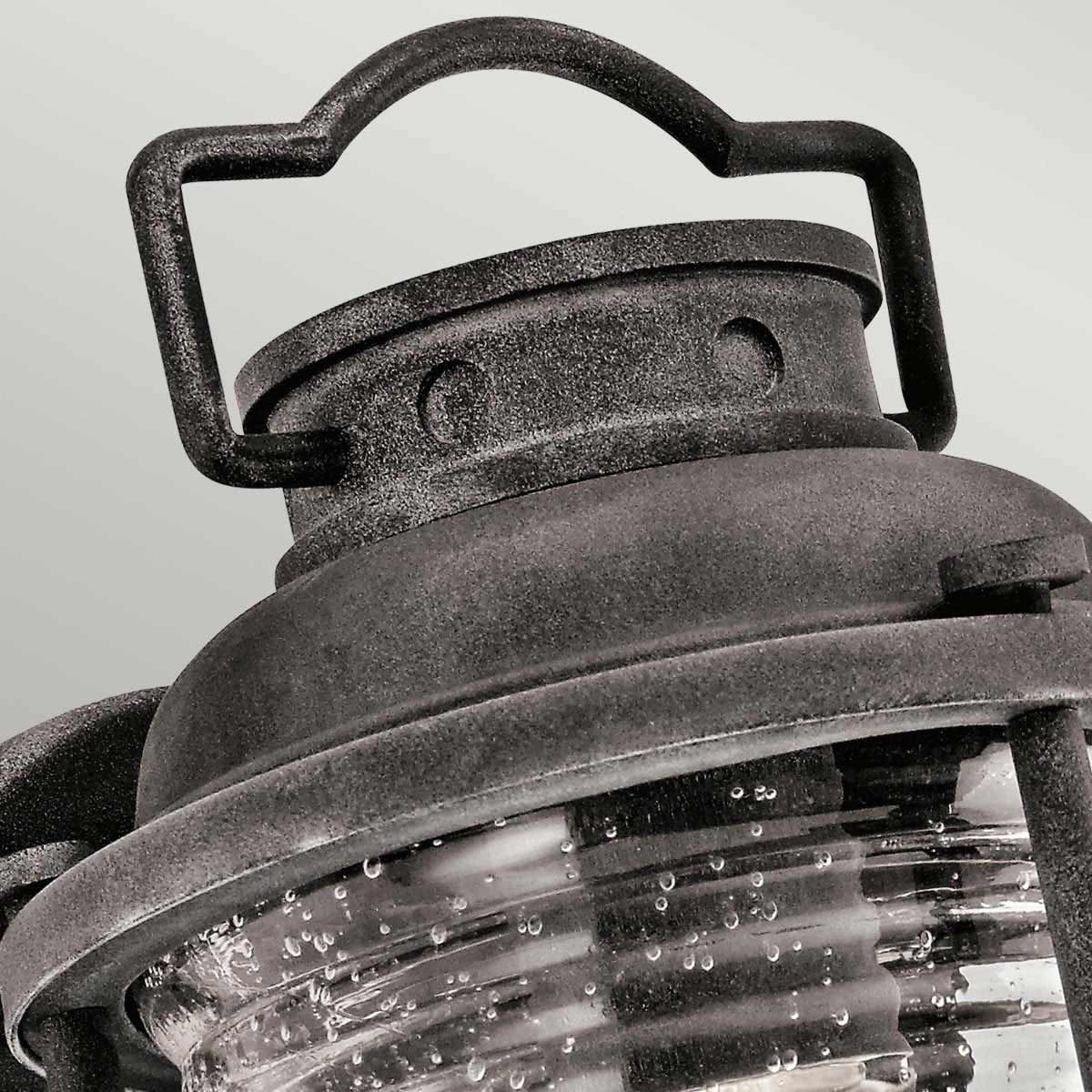 Ashland Bay Light Small Wall Lantern in Weathered Zinc