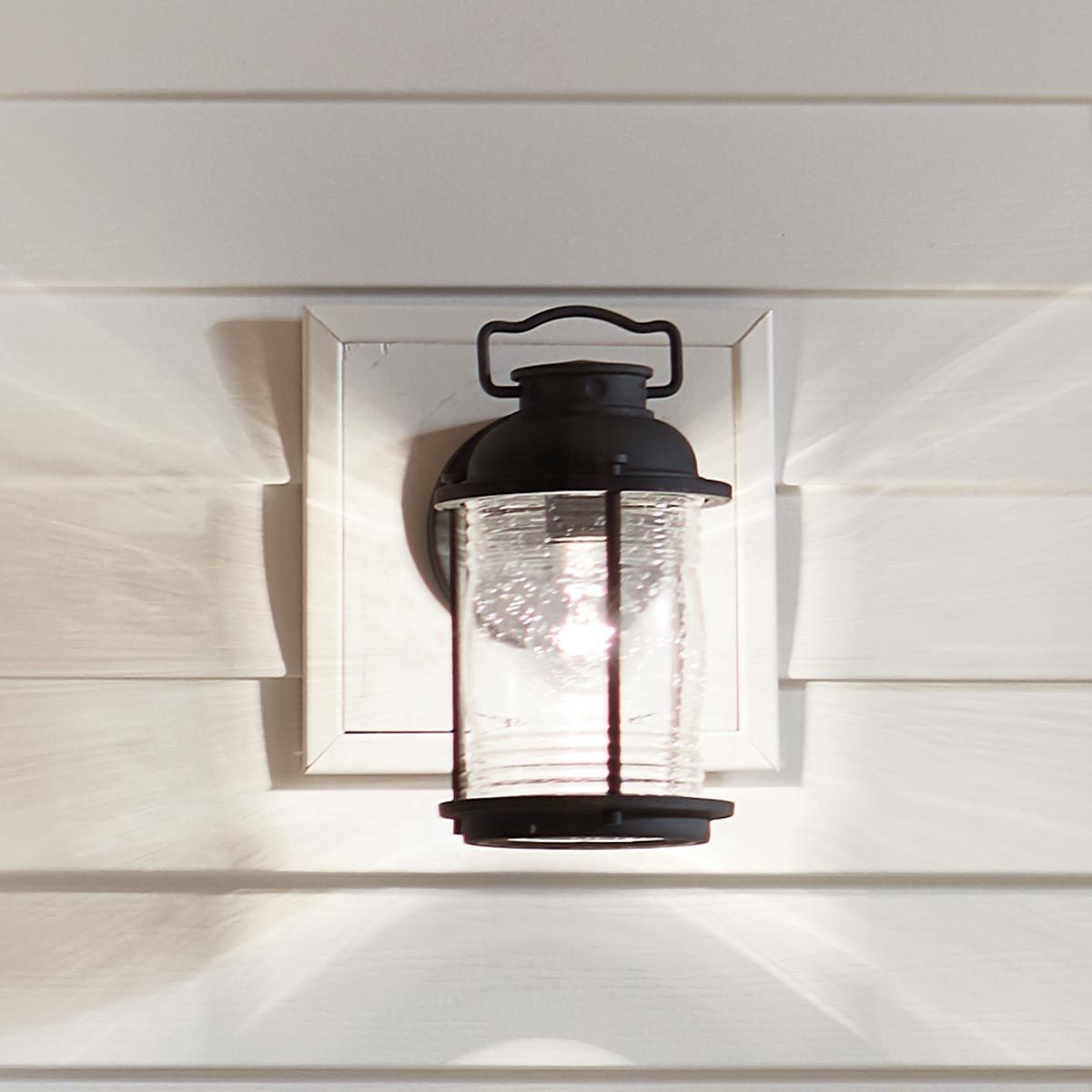 Ashland Bay Light Small Wall Lantern in Weathered Zinc