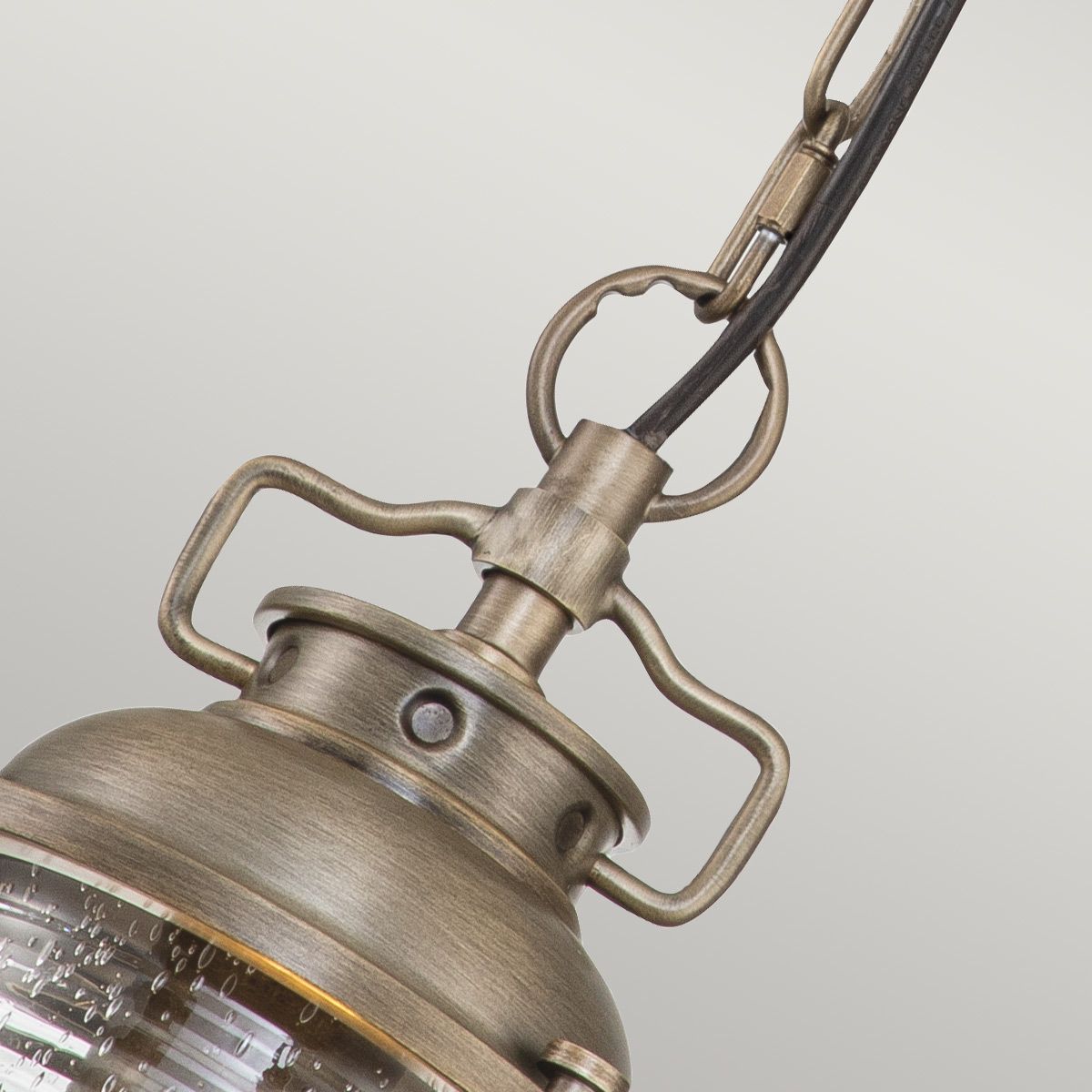 Ashland Bay Light Small Chain Lantern in Burnished Bronze