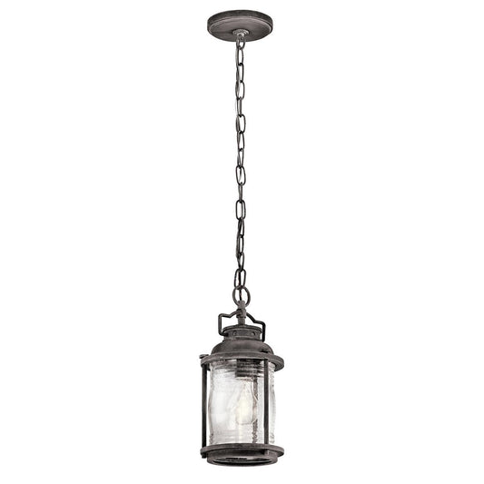 Ashland Bay Light Small Chain Lantern in Weathered Zinc