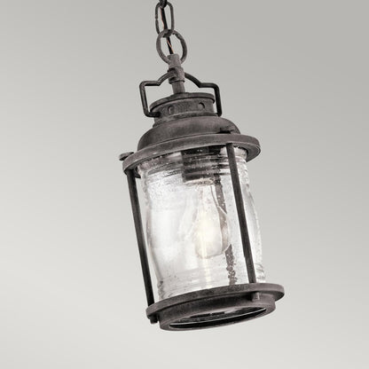 Ashland Bay Light Small Chain Lantern in Weathered Zinc
