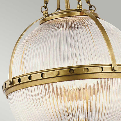 Aster Light Pendant in Natural Brass