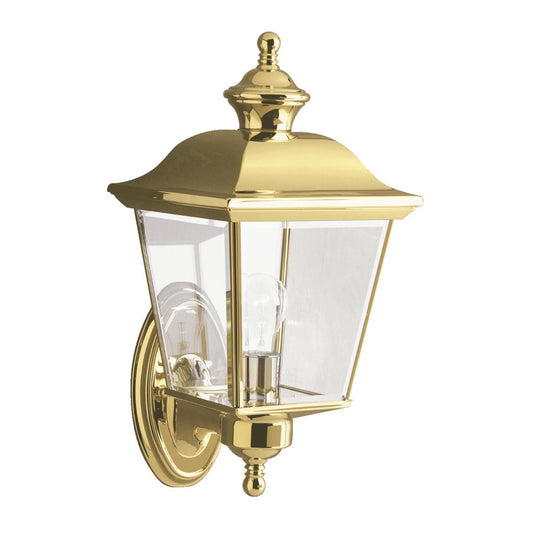 Bay Shore In Light Medium Outdoor Wall Light In Polished Brass