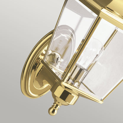Bay Shore In Light Medium Outdoor Wall Light In Polished Brass
