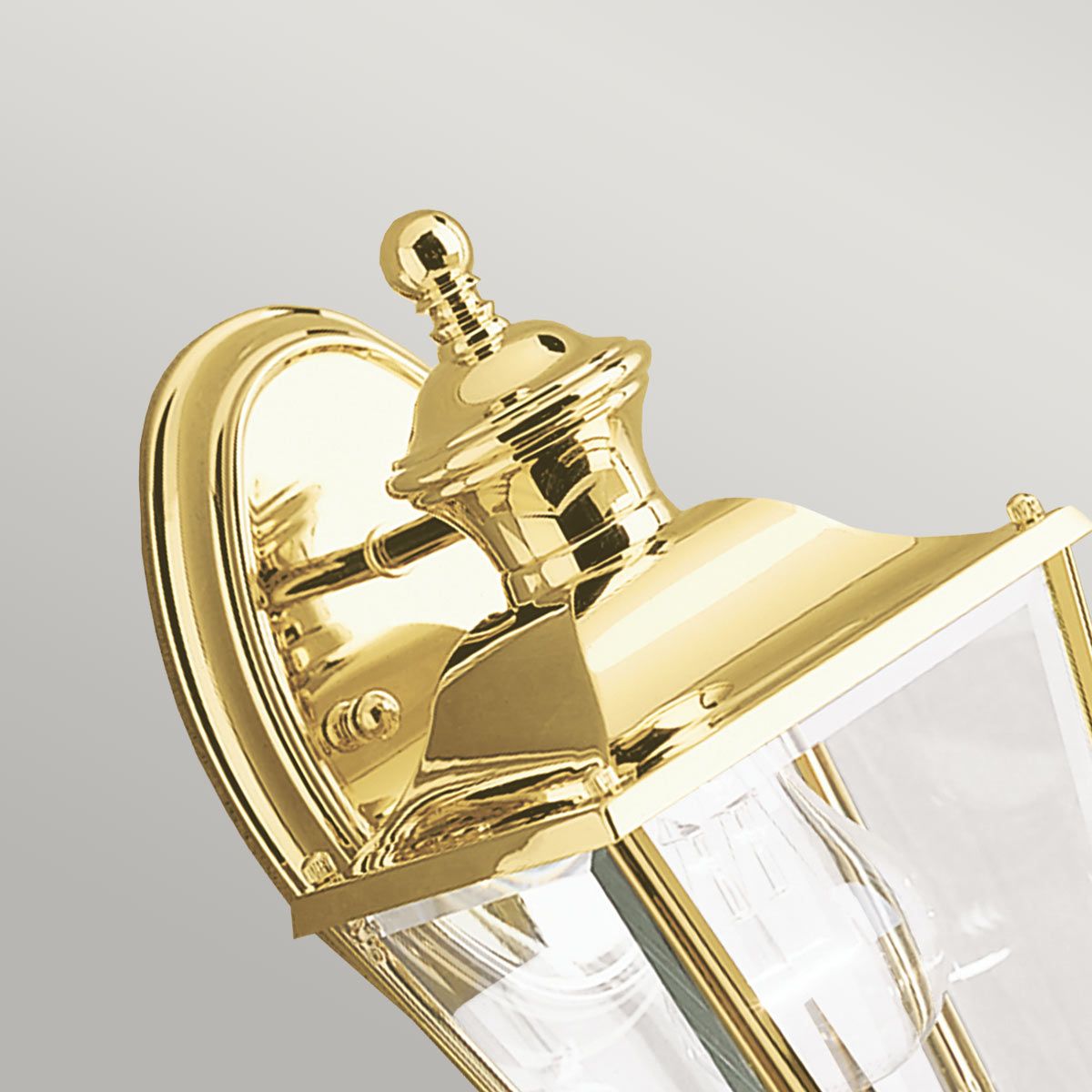 Bay Shore Light Small Outdoor Wall Light in Polished Brass