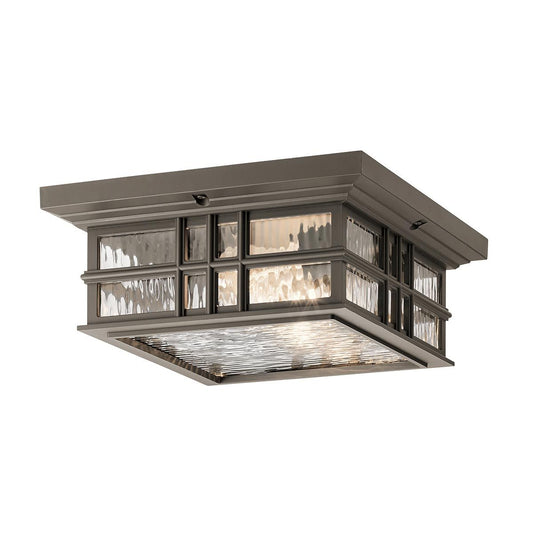 Beacon Square Light Flush in Olde Bronze