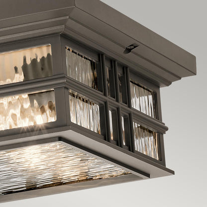 Beacon Square Light Flush in Olde Bronze