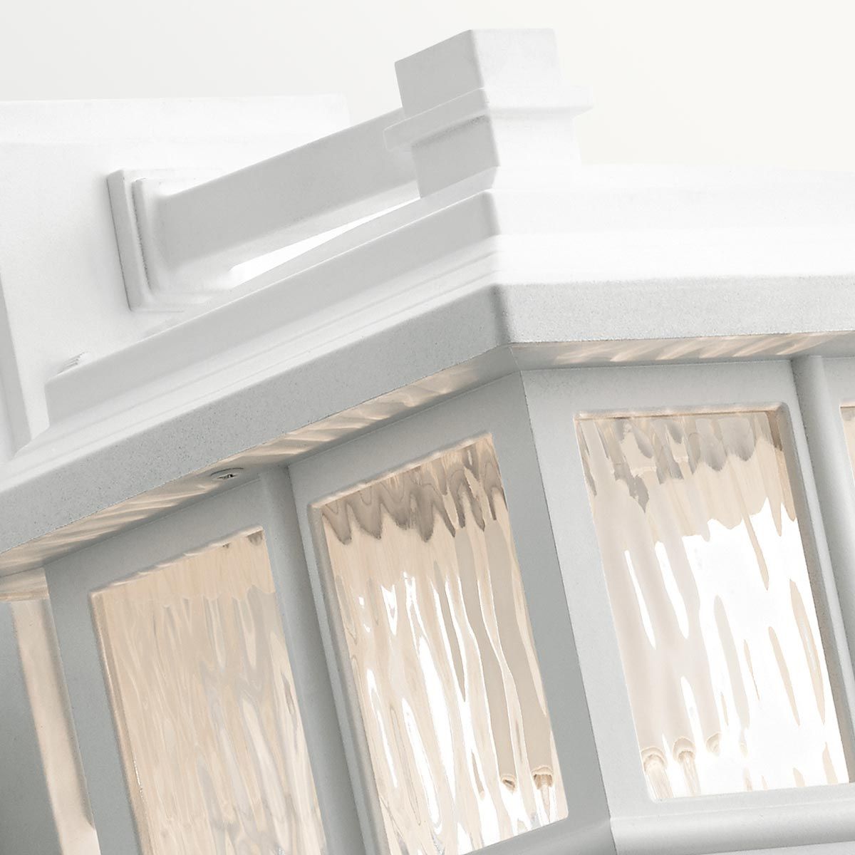 Beacon Square Light Medium Wall Lantern in White
