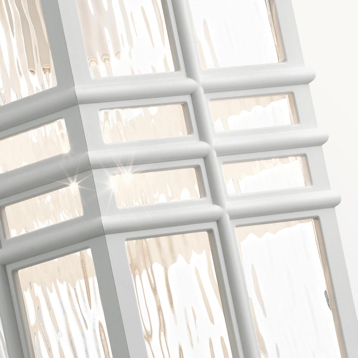 Beacon Square Light Medium Wall Lantern in White