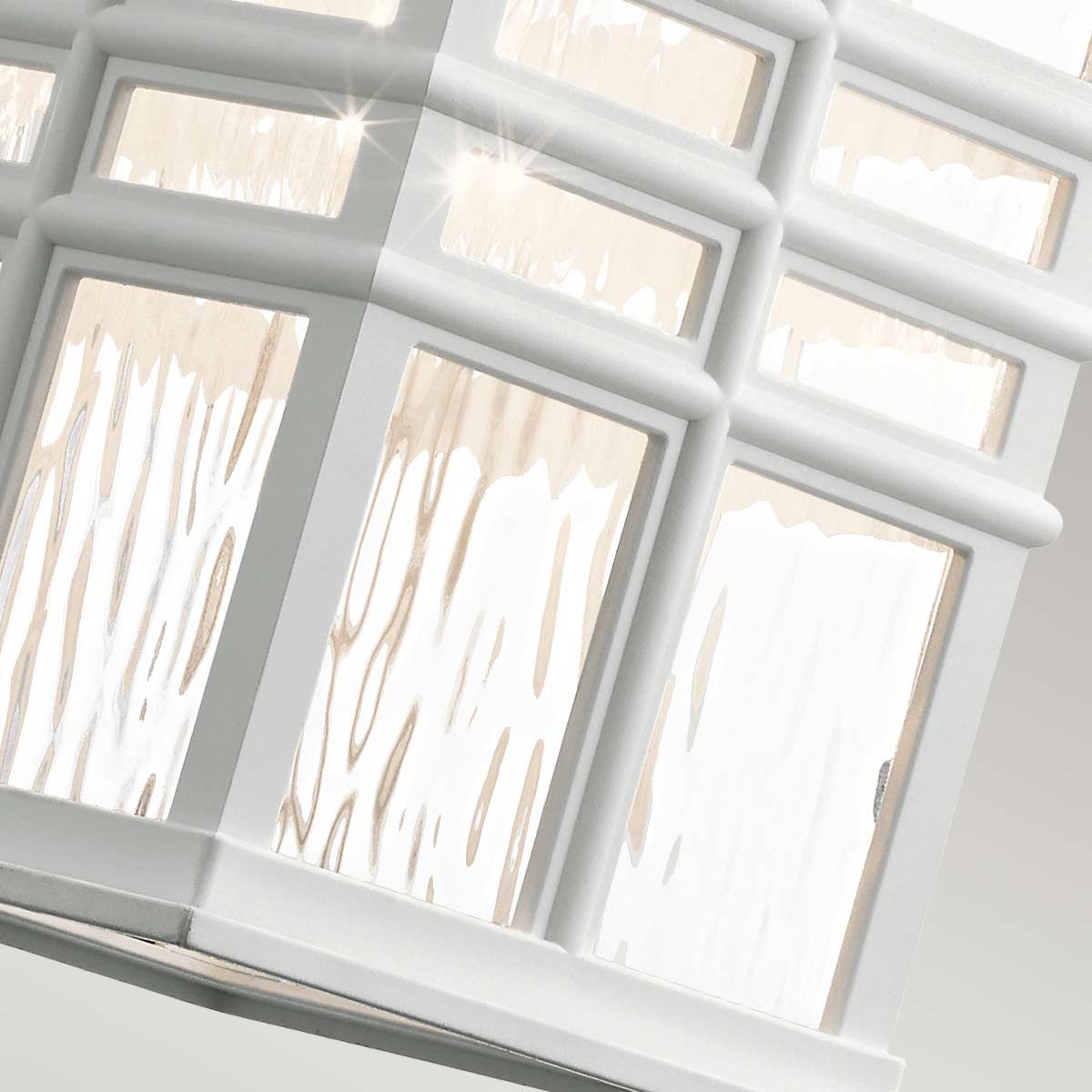 Beacon Square Light Medium Wall Lantern in White
