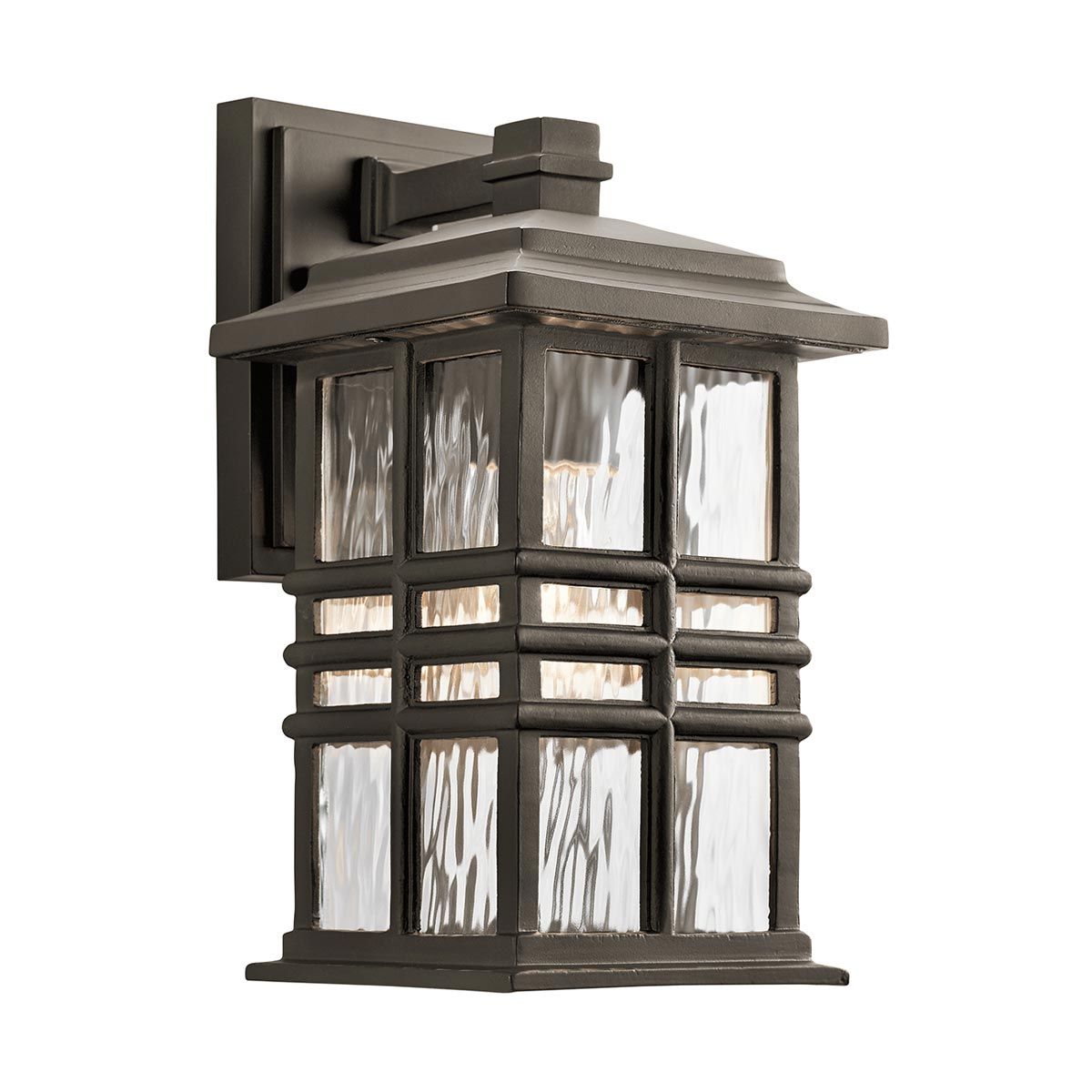 Beacon Square Light Small Wall Lantern in Olde Bronze