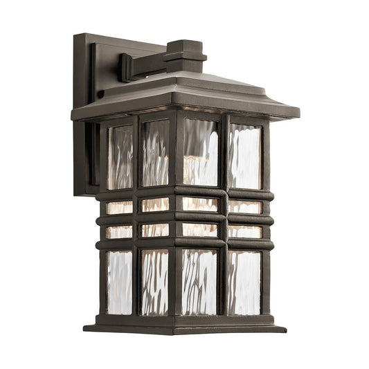 Beacon Square Light Small Wall Lantern in Olde Bronze