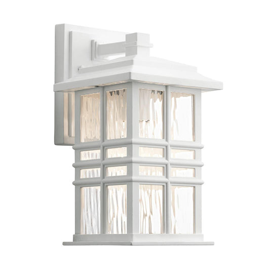 Beacon Square Light Small Wall Lantern in White