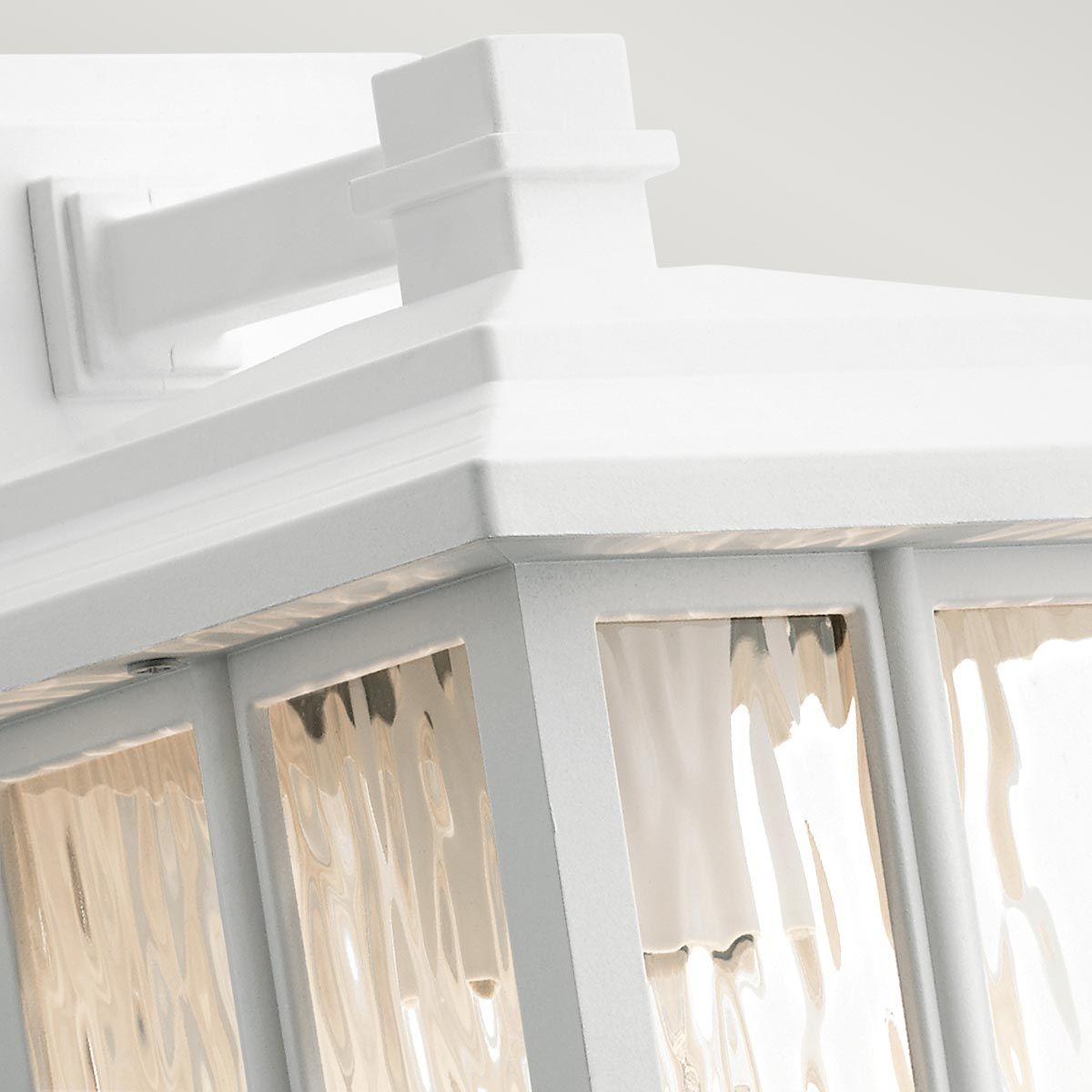 Beacon Square Light Small Wall Lantern in White