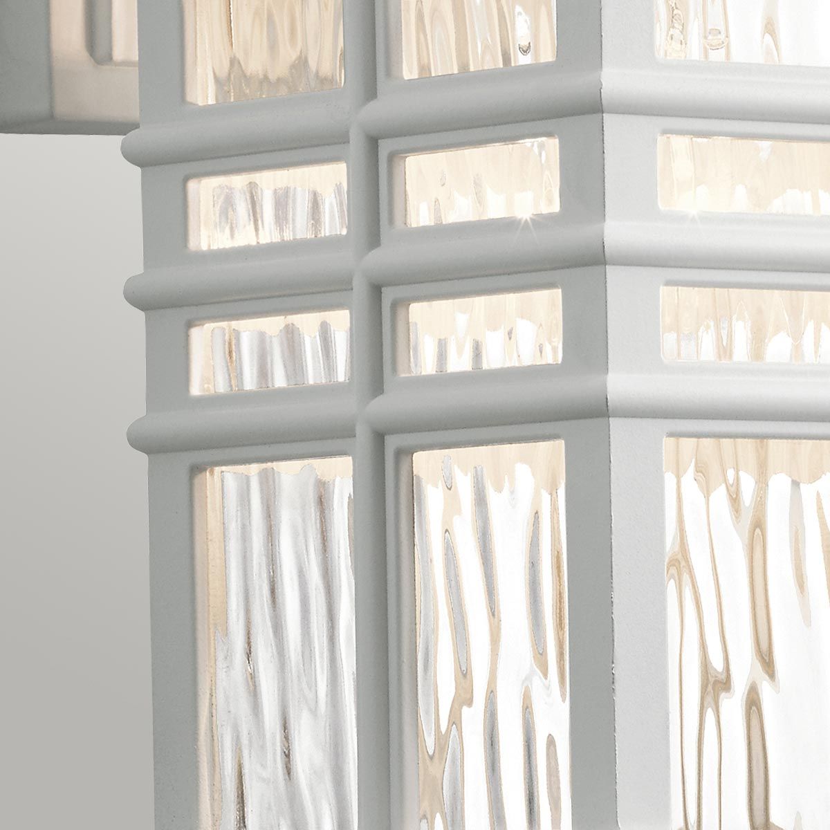 Beacon Square Light Small Wall Lantern in White
