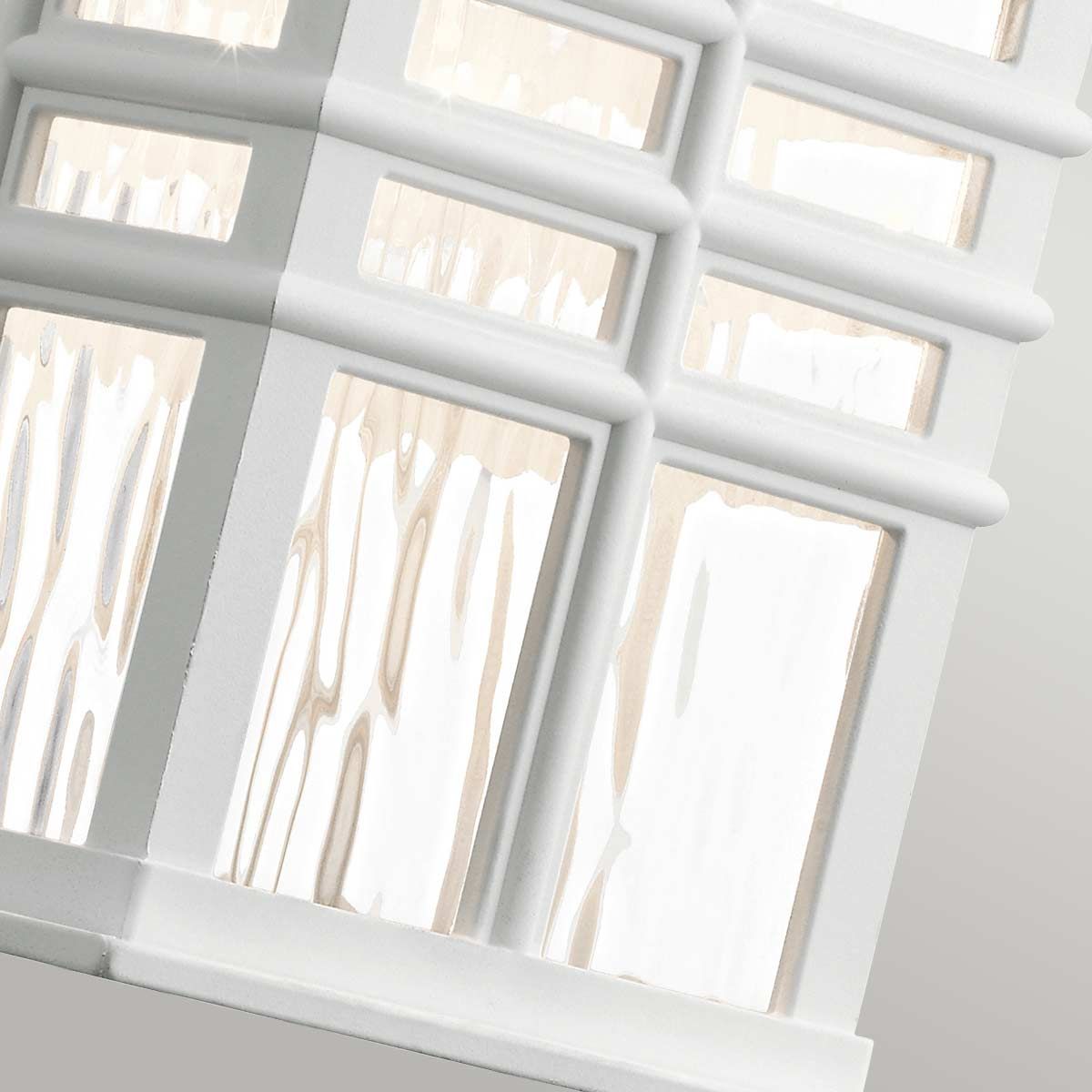 Beacon Square Light Small Wall Lantern in White