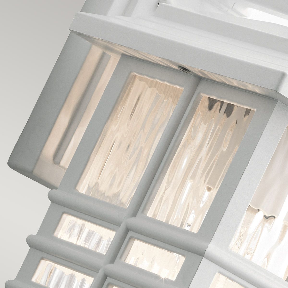 Beacon Square Light Small Wall Lantern in White