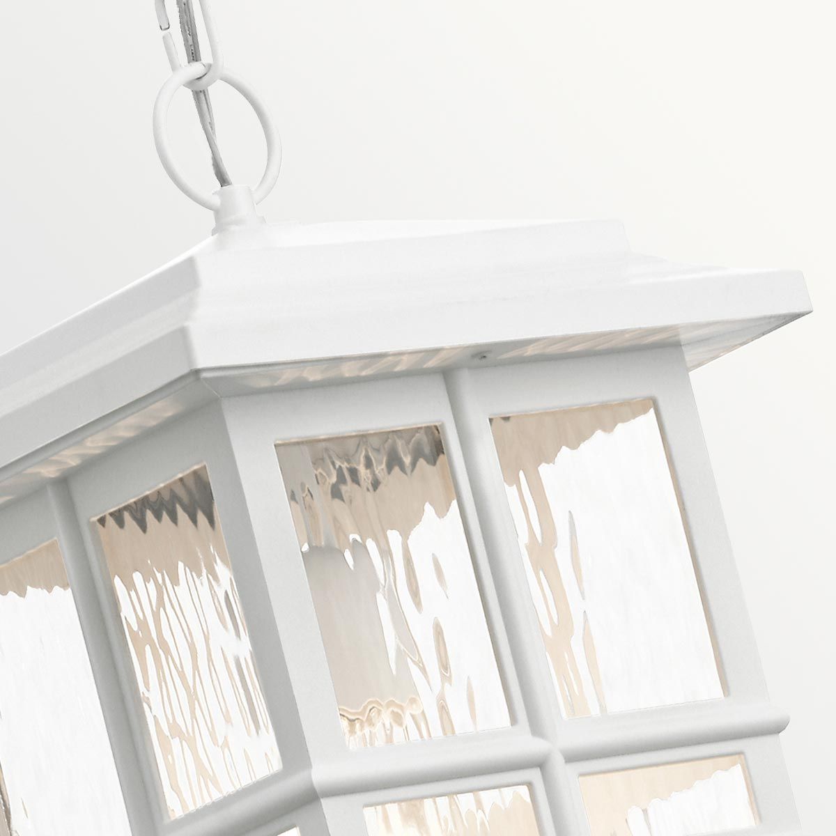 Beacon Square Light Chain Lantern in White