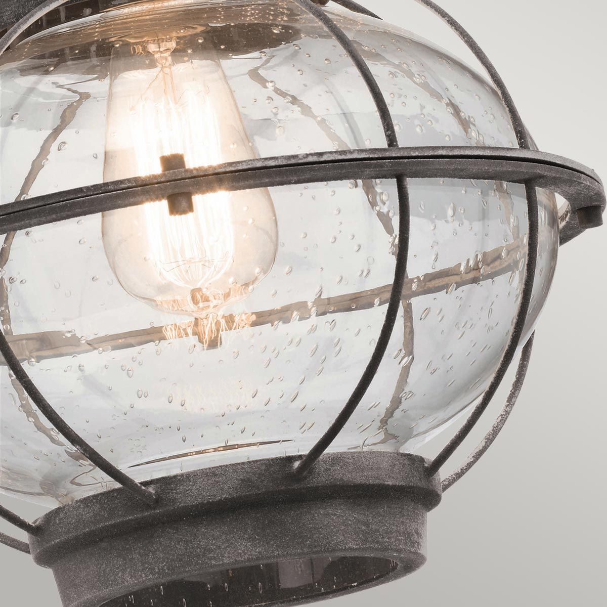 Bridgepoint Light Large Wall Lantern in Weathered Zinc