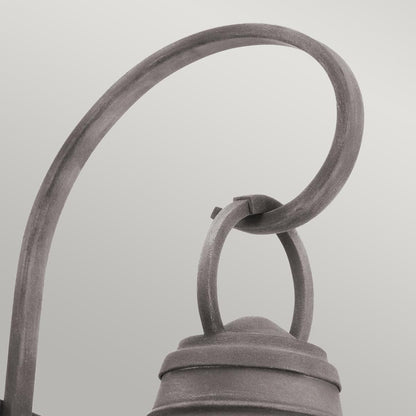 Bridgepoint in Light Medium Wall Lantern in Weathered Zinc
