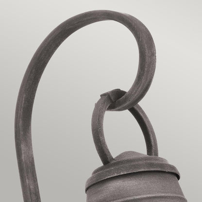 Bridgepoint Light Small Wall Lantern in Weathered Zinc
