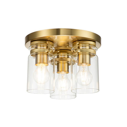 Brinley Light Flush in Brushed Brass