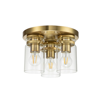 Brinley Light Flush in Brushed Brass
