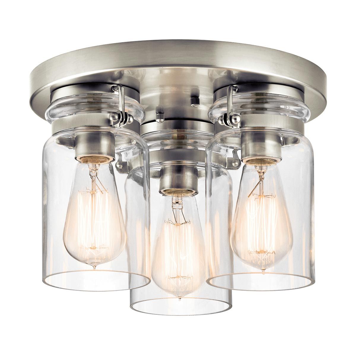 Brinley Light Flush in Brushed Nickel