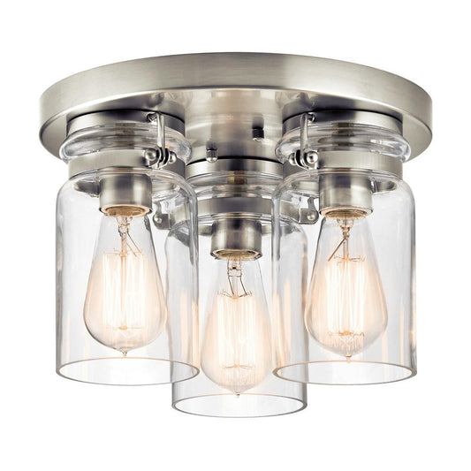 Brinley Light Flush in Brushed Nickel