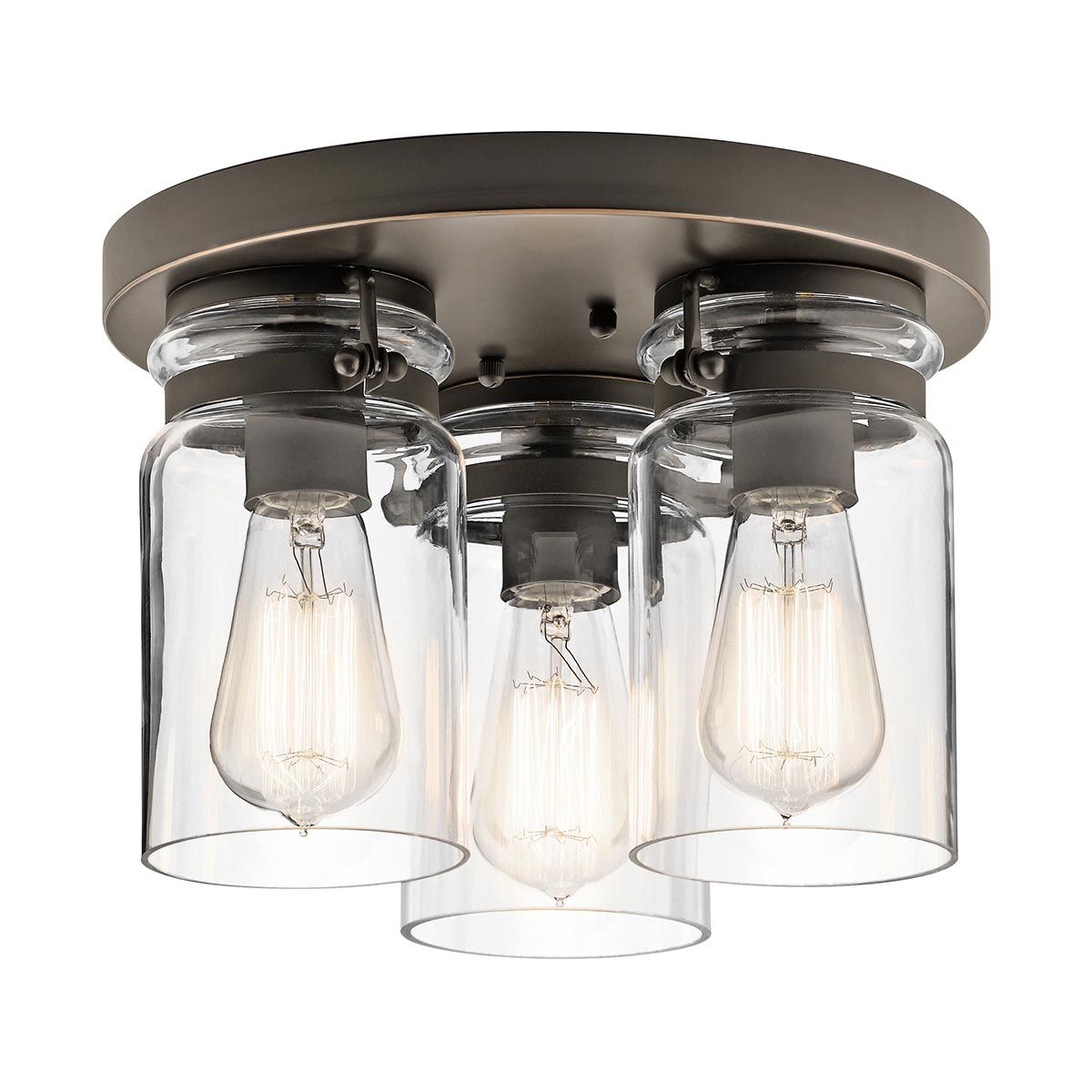 Brinley Light Flush in Olde Bronze