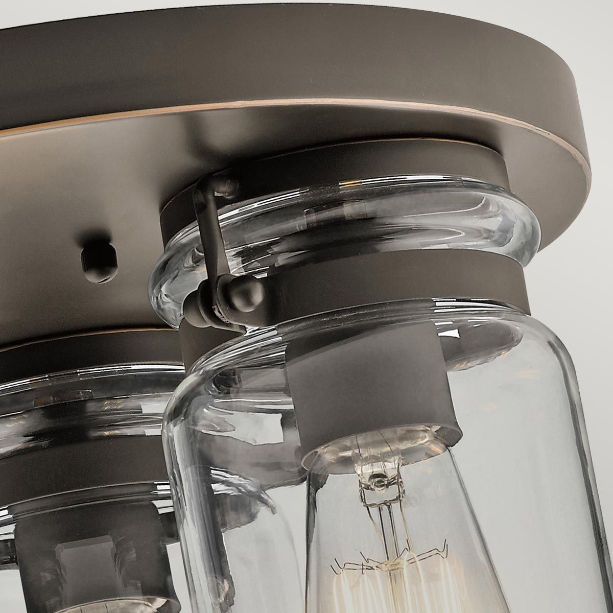 Brinley Light Flush in Olde Bronze