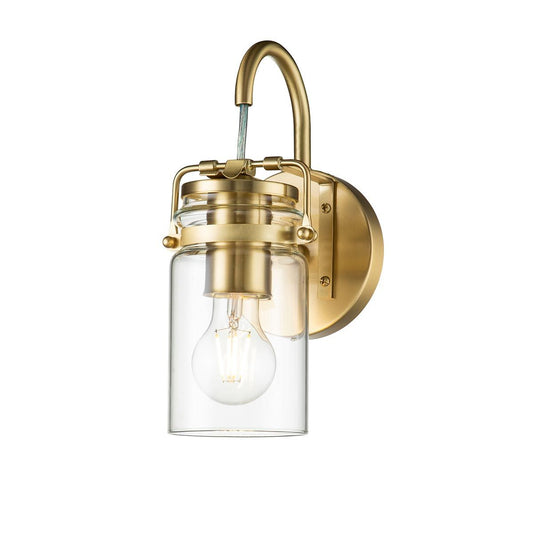 Brinley Light Wall Light in Brushed Brass
