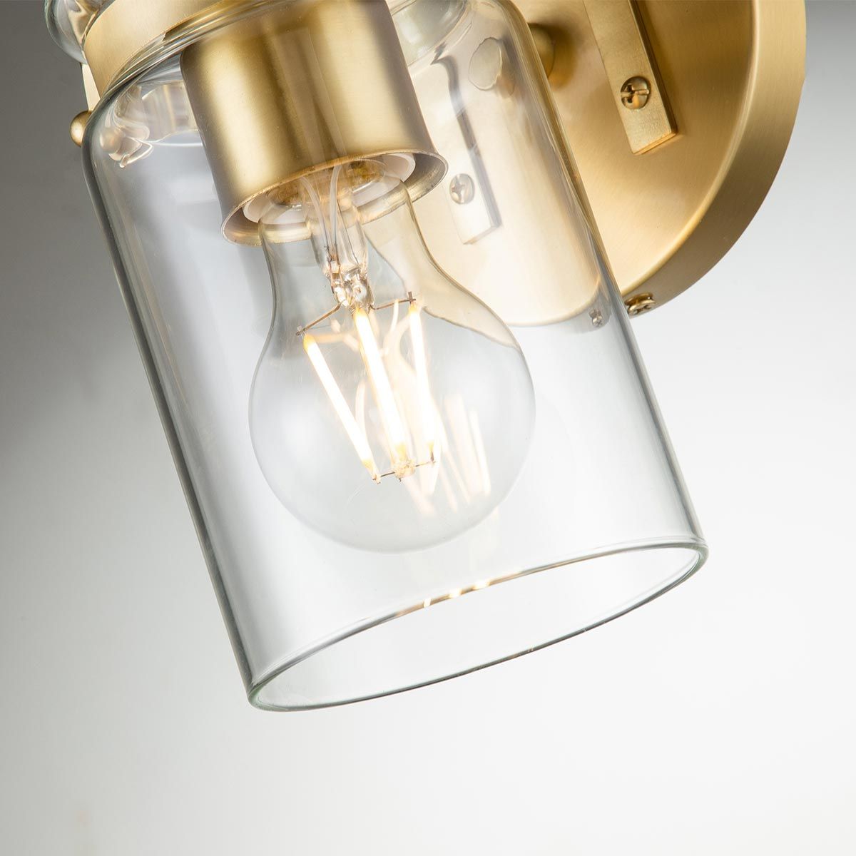 Brinley Light Wall Light in Brushed Brass