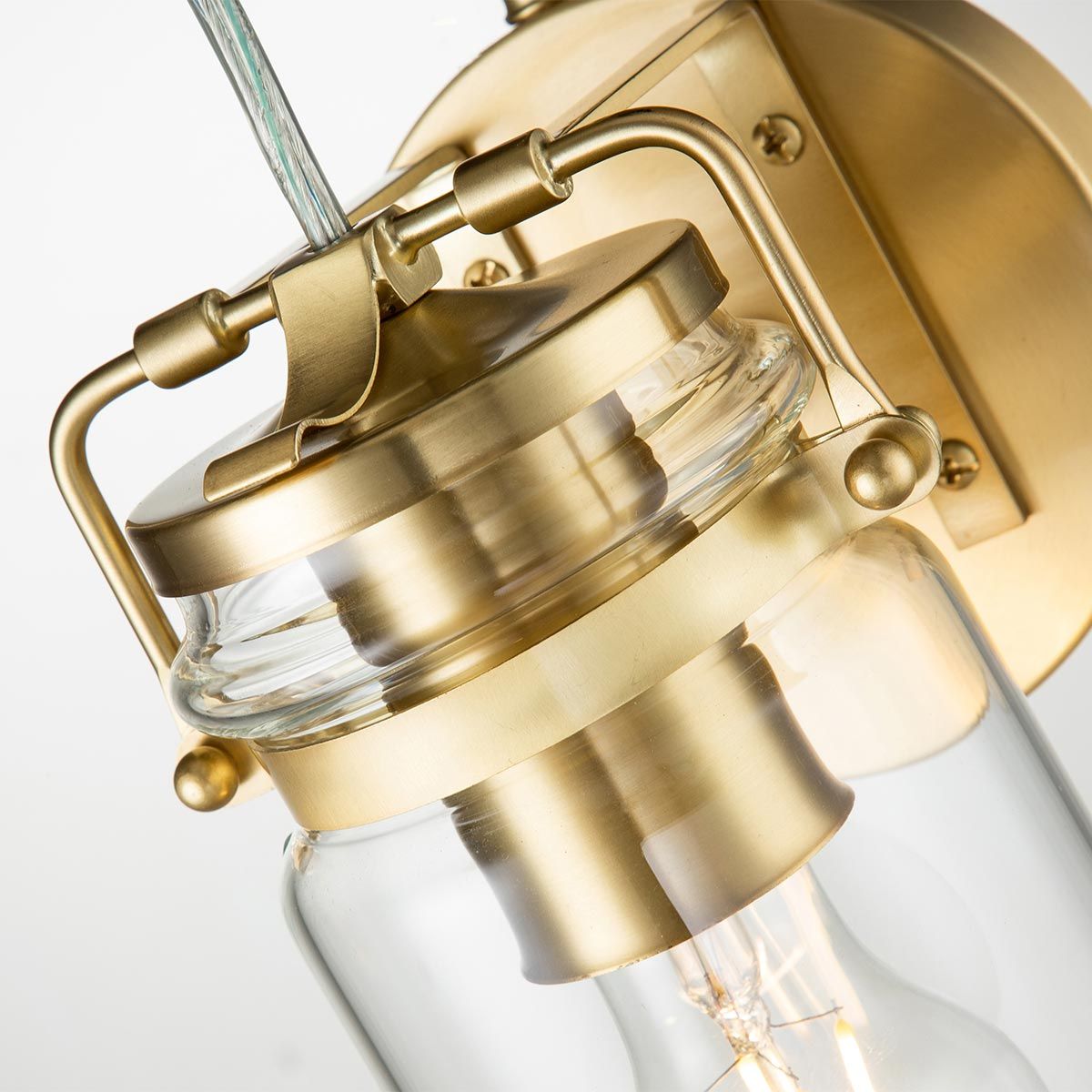 Brinley Light Wall Light in Brushed Brass