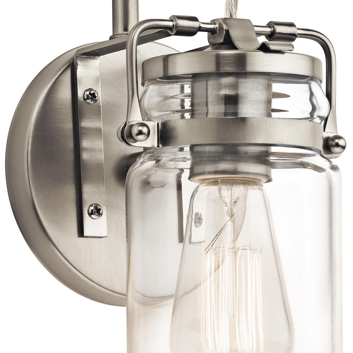 Brinley Light Wall Light in Brushed Nickel