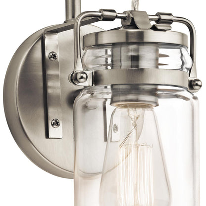 Brinley Light Wall Light in Brushed Nickel