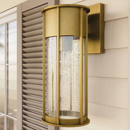 Camillo Medium Wall Lantern in Painted Natural Brass