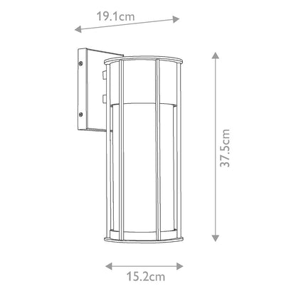 Camillo Medium Wall Lantern in Painted Natural Brass