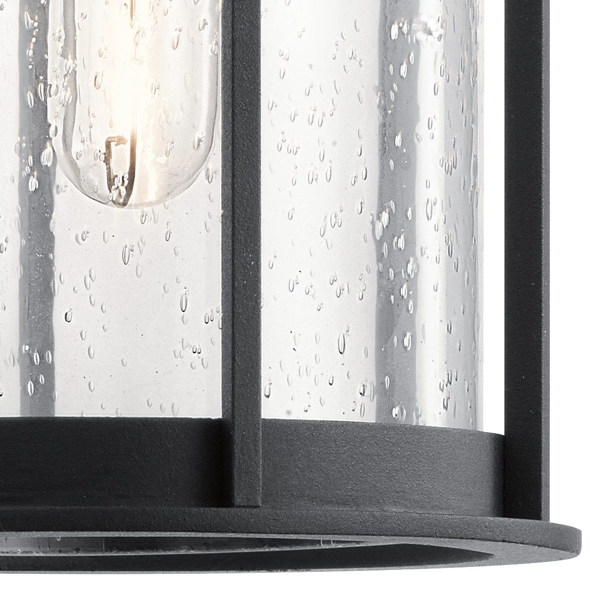 Camillo Medium Wall Lantern in Textured Black