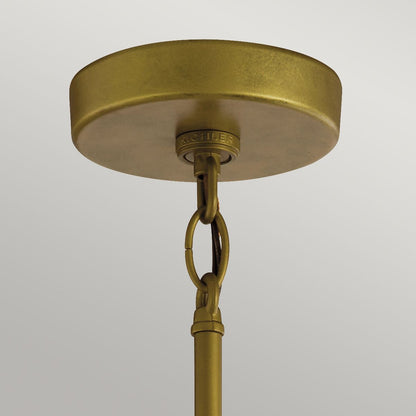 Camillo Outdoor Pendant in Painted Natural Brass