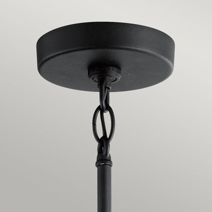 Camillo Outdoor Pendant in Textured Black