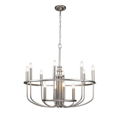 Capitol Hill Light Chandelier in Brushed Nickel