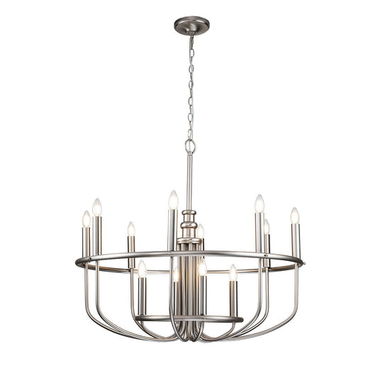 Capitol Hill Light Chandelier in Brushed Nickel