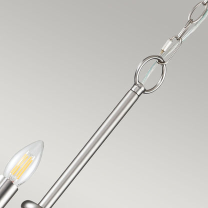 Capitol Hill Light Chandelier in Brushed Nickel
