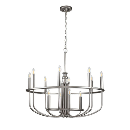 Capitol Hill Light Chandelier in Brushed Nickel