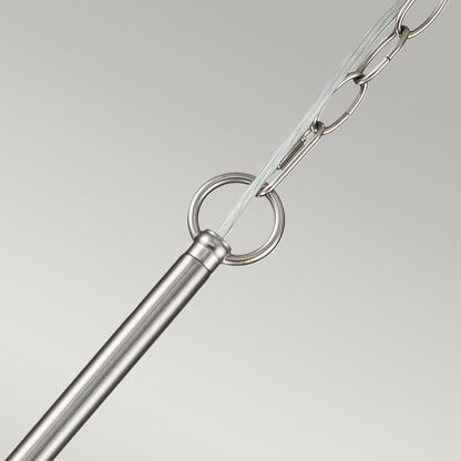 Capitol Hill In Light Chandelier Brushed Nickel
