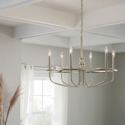 Capitol Hill In Light Chandelier Brushed Nickel
