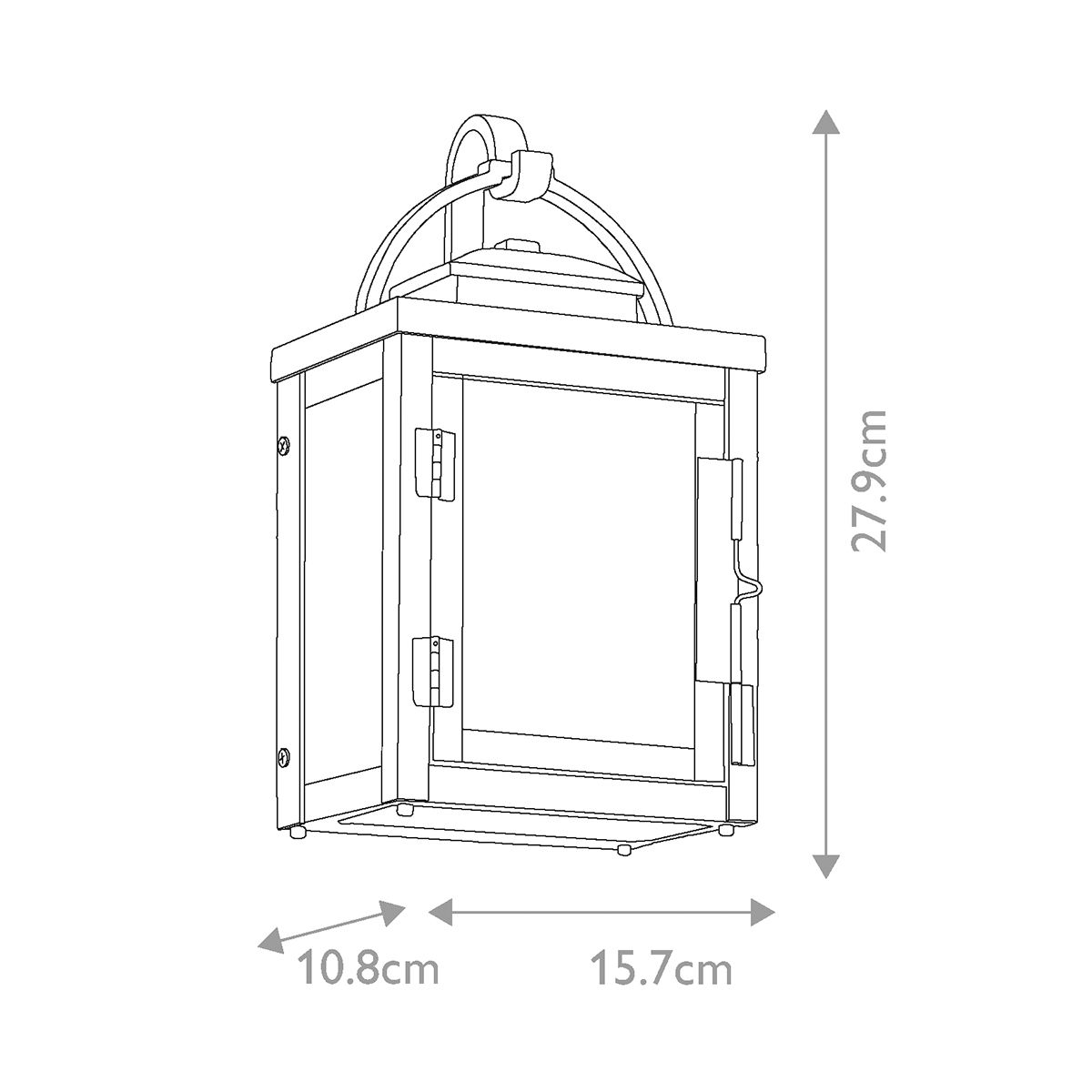 Carlson Light Wall Lantern in Rubbed Bronze